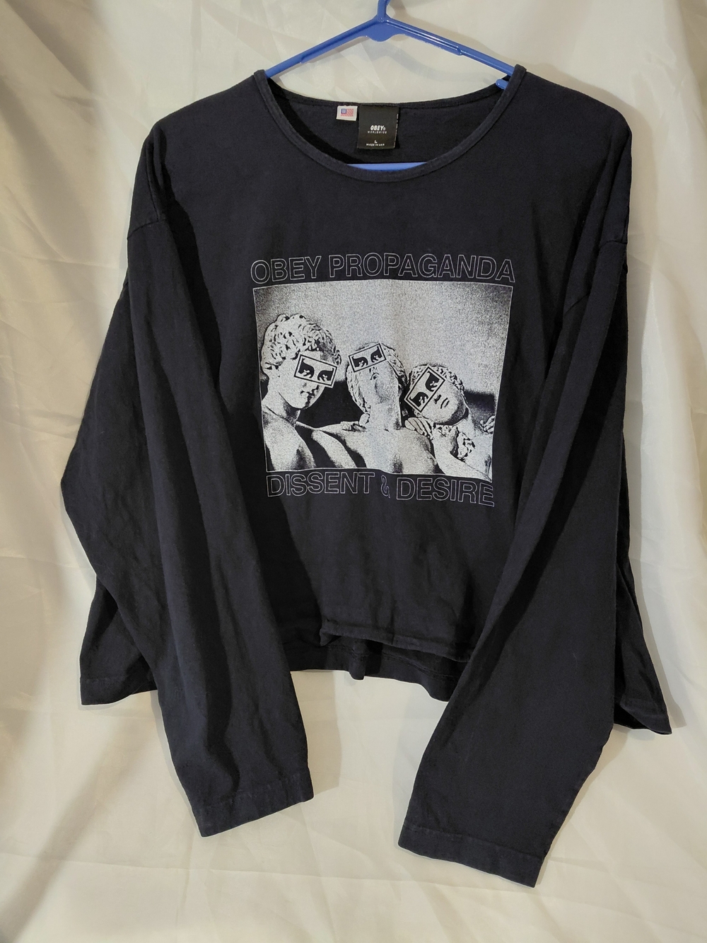 Obey Black 'Obey Propaganda Dissent & Desire' Long-Sleeve Tee - Picture 4 of 7